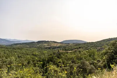 a view of the hills from the top at Casa de turismo rural Sardom2 in Bembibre